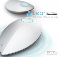 Leaf concept: souris sans-fil avec rechargement cinétique